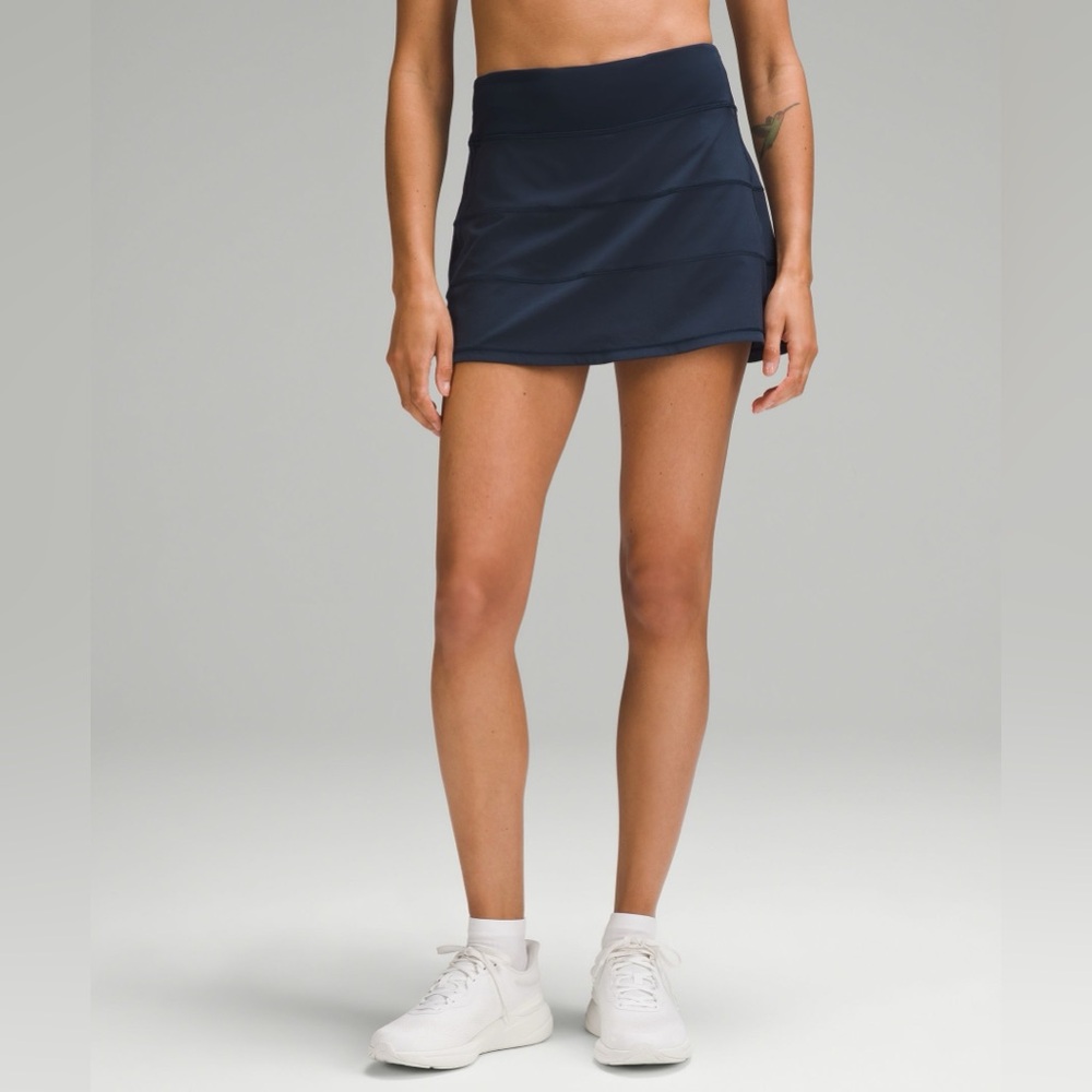 Lululemon Athletica Pace Rival Tennis Skirt (Navy)